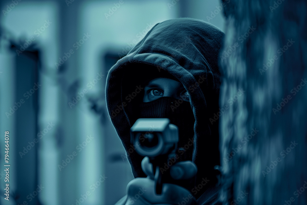 thief into a house, captured by CCTV thief into a house, captured by CCTV