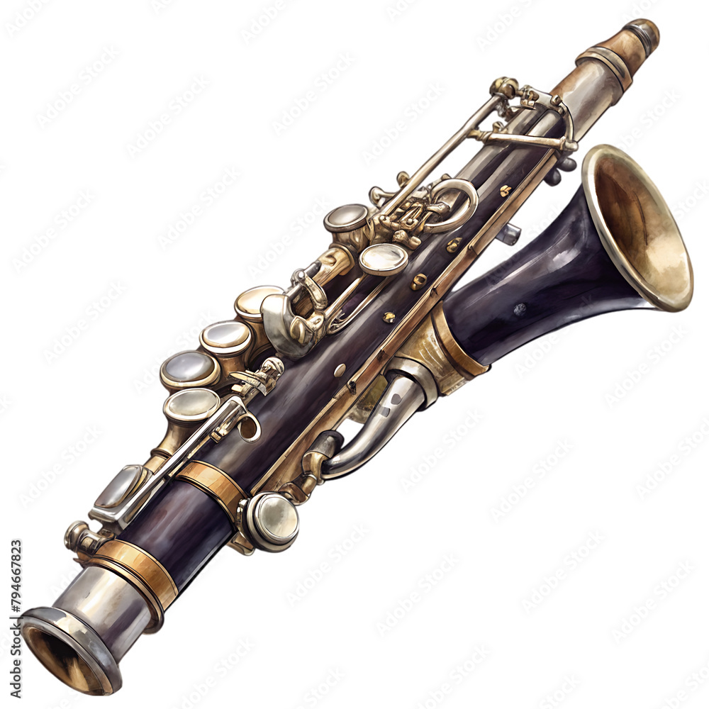 Obraz premium clarinet transparent background