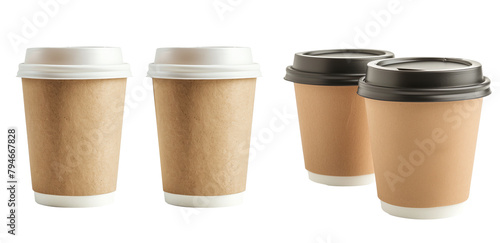 Wallpaper Mural Paper coffee cup mockup isolated on a transparent background Torontodigital.ca