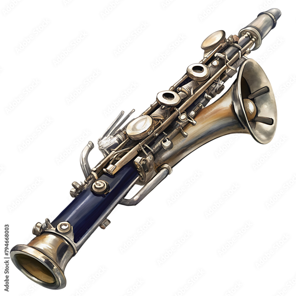 Fototapeta premium clarinet transparent background