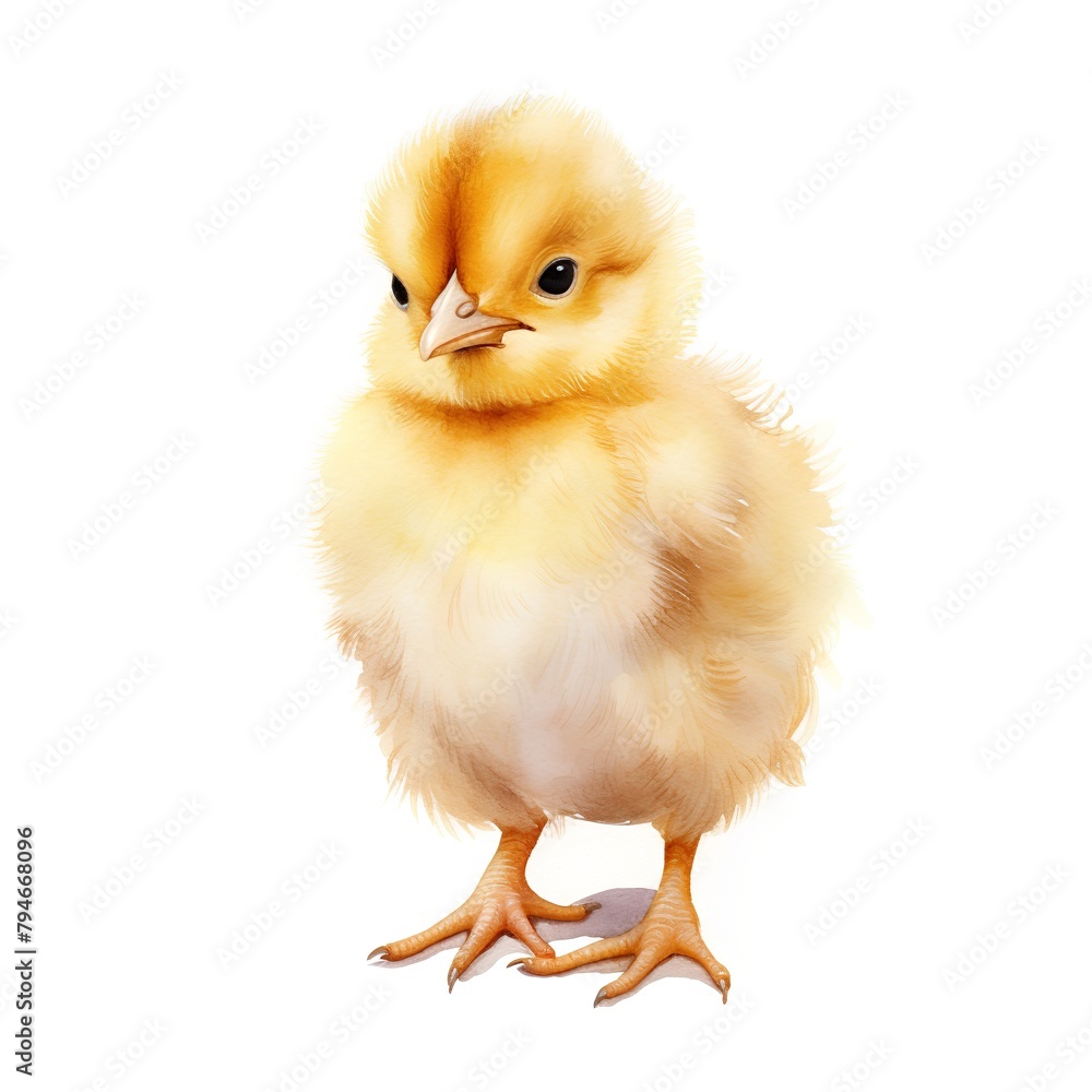 Chick isolated on white background. Clipping path included for easy extraction. Chick isolated on white background. Clipping path included for easy extraction.