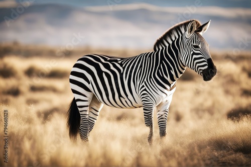  zebra alert alertness animal black creature equus front view gazing grey herbivorous hoof isolated on white looking mammal mane standing up staring stripped studio shot tail background 