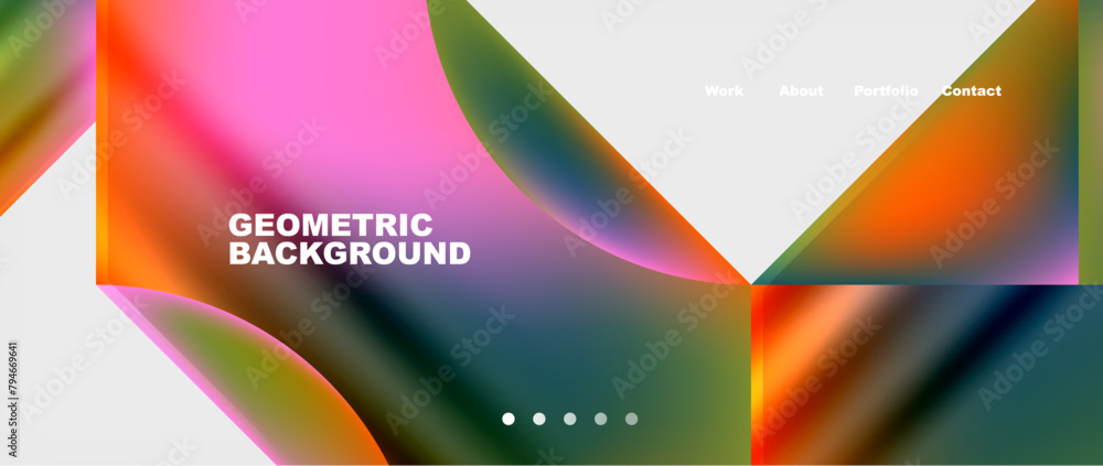 A publication featuring a geometric background of colorful triangles in magenta tints and shades on a white background, showcasing the art and technology of shapes like circles and triangles A publication featuring a geometric background of colorful triangles in magenta tints and shades on a white background, showcasing the art and technology of shapes like circles and triangles