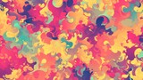A vibrant and captivating pattern of abstract colors designed for a textured background