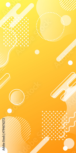 背景素材_メンフィス柄