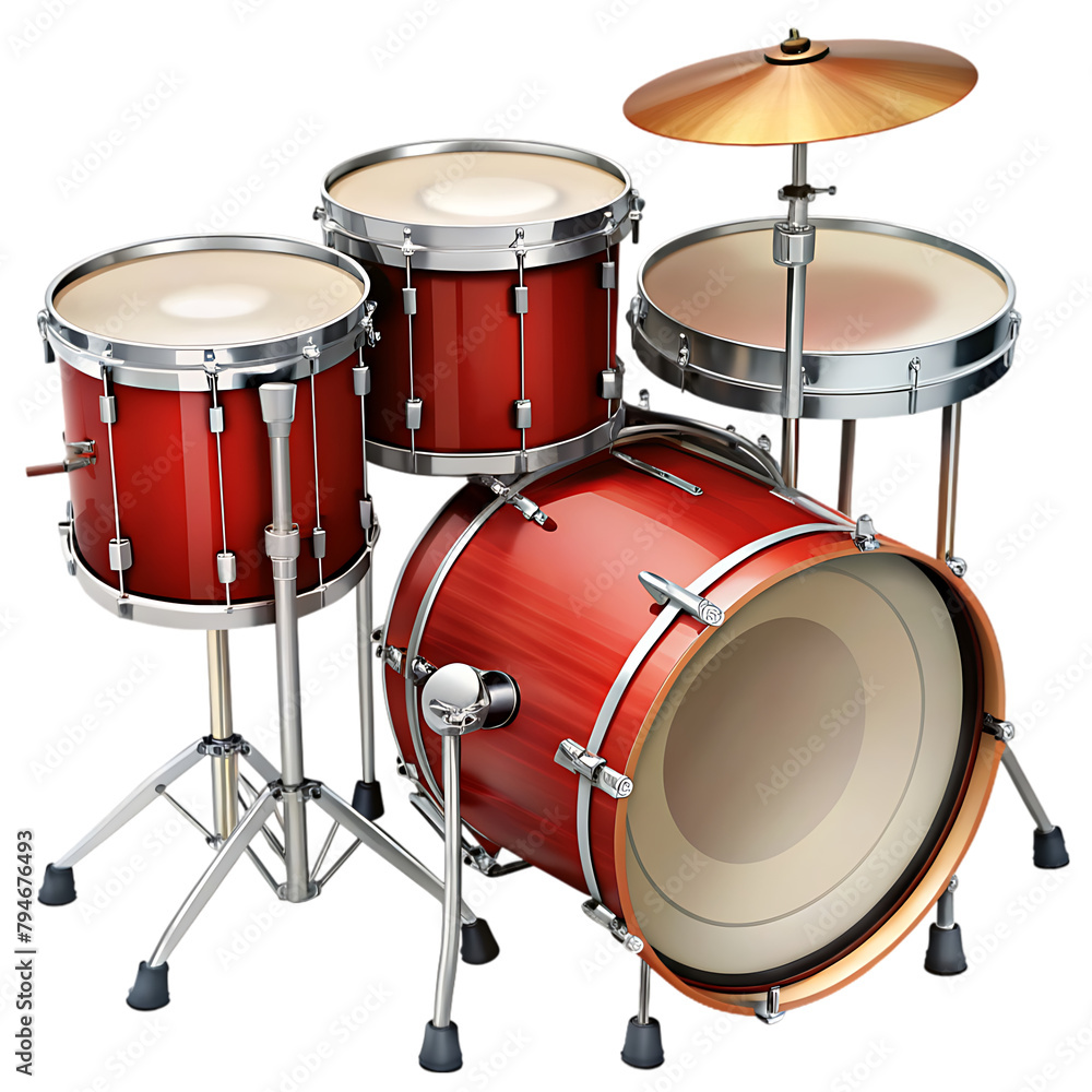 Obraz premium drums transparent background