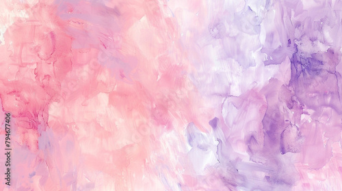 Tranquil abstract background in pastel pinks and lavenders in modern gouache wallpaper. photo