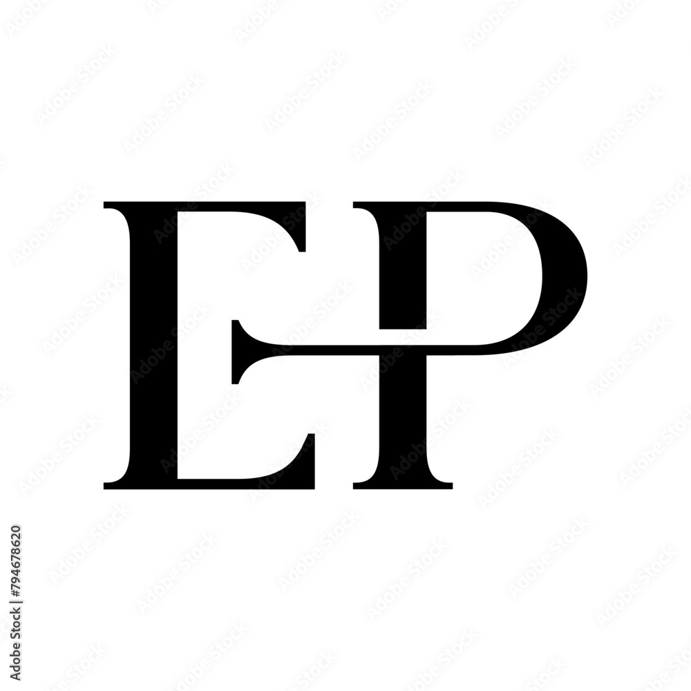 E P monogram logo vector design illustration E P monogram logo vector design illustration