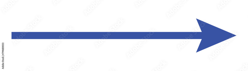 long blue arrow icon vector illustration. Right blue arrow. long blue arrow icon vector illustration. Right blue arrow.