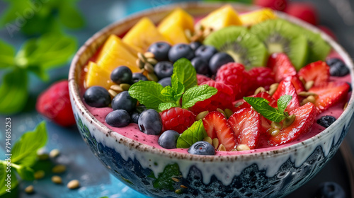 Yoghurt with fresh fruits