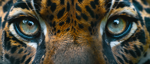 close up of Jaguar eyes photo