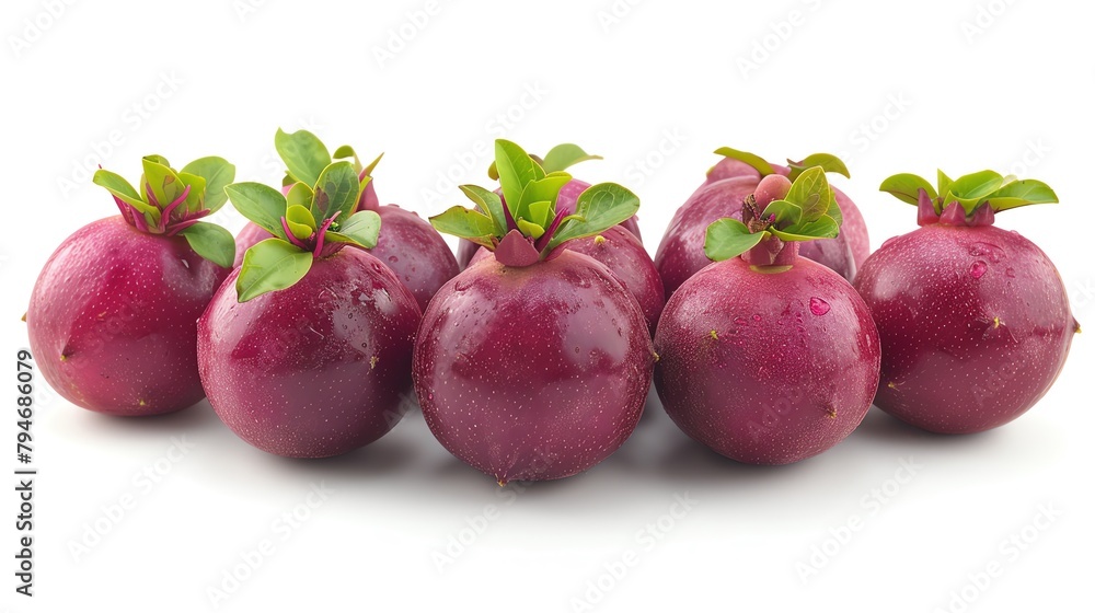 Fresh Mangosteen isolated on white background Fresh Mangosteen isolated on white background