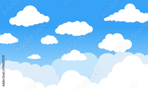 cloudy and Blue sky background