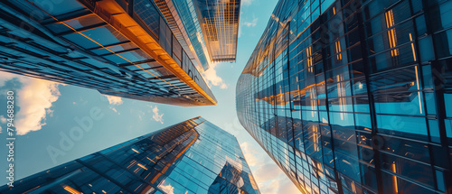 Plakat sky scraper for banner background