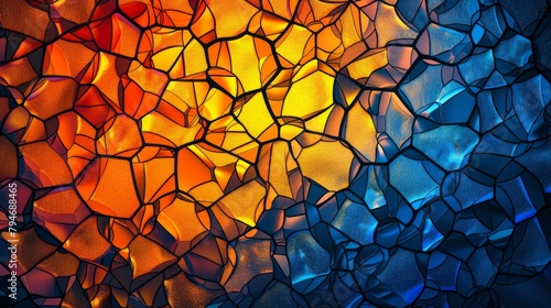 Abstract background with a colorful mosaic