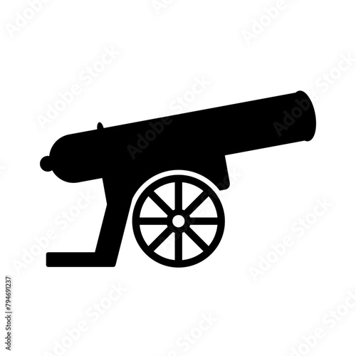 Old cannon icon.