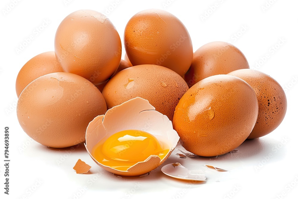Group of brown raw chicken eggs, one is broken, yolk egg visible, isolated on white 2.jpeg, Group of brown raw chicken eggs, one is broken, yolk egg visible, isolated on white Group of brown raw chicken eggs, one is broken, yolk egg visible, isolated on white 2.jpeg, Group of brown raw chicken eggs, one is broken, yolk egg visible, isolated on white