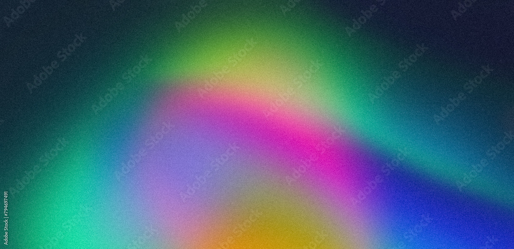 Grainy color gradient background green orange blue purple noise textured glowing vibrant cover header poster design