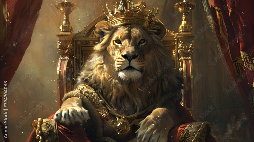 The King The Lion King Artistic Realistic Style Aspect 16:9 The King The Lion King Artistic Realistic Style Aspect 16:9