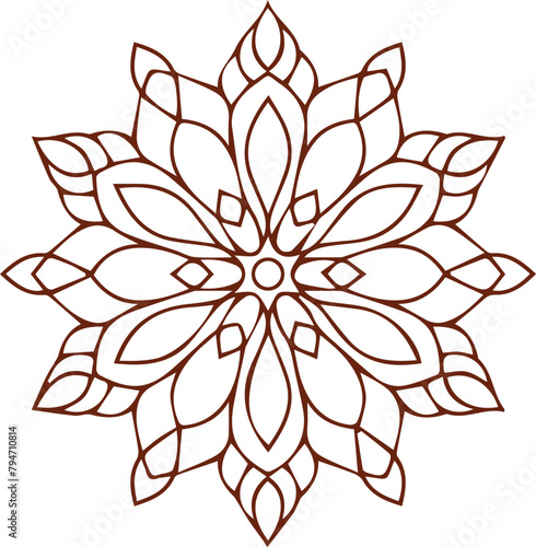 Beautiful mandala art, vector mandala design