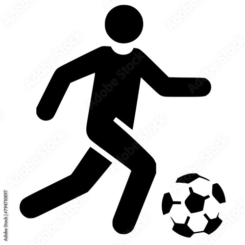 soccer player icon Generative AI