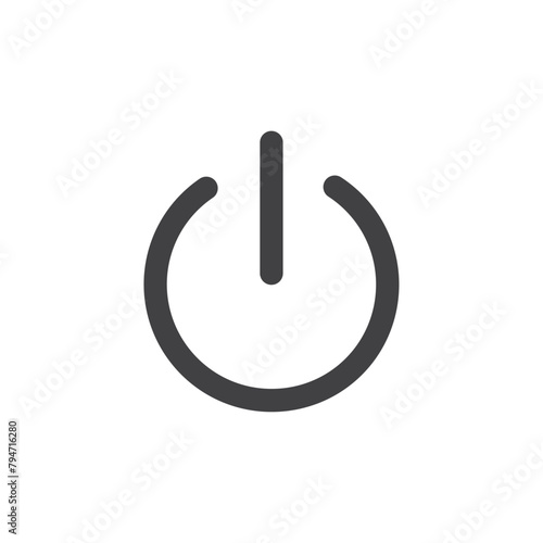 Startup Control Icon Set. System Power Vector Symbol.