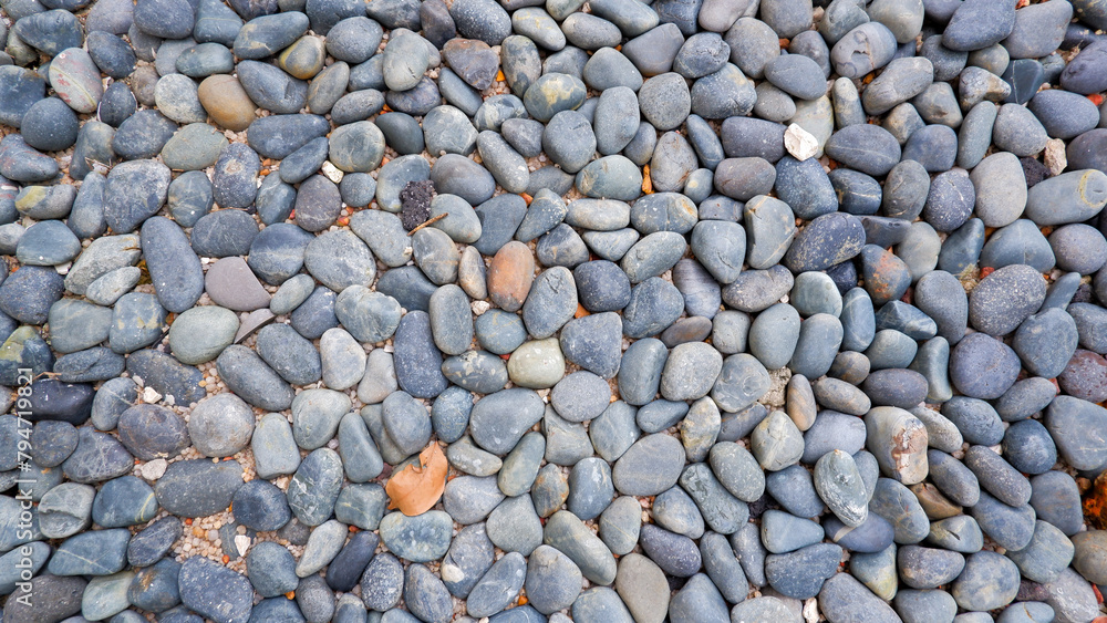 Pebbles That Form A Dense, Irregular Pattern, View From Above Pebbles That Form A Dense, Irregular Pattern, View From Above
