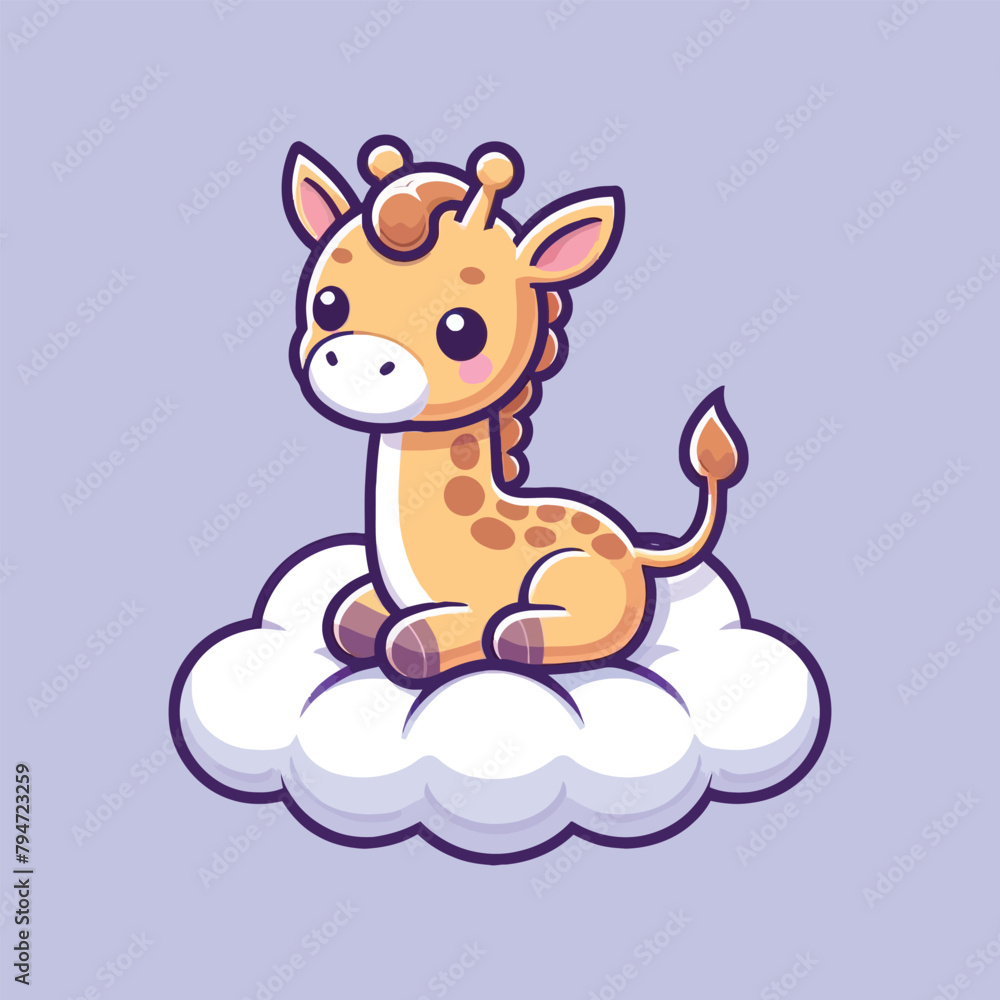 Giraffe vector illustration icon Giraffe vector illustration icon