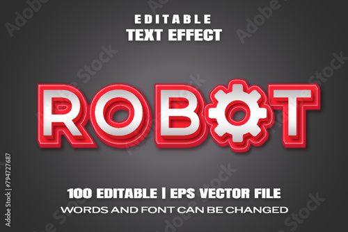 Text effects Robot