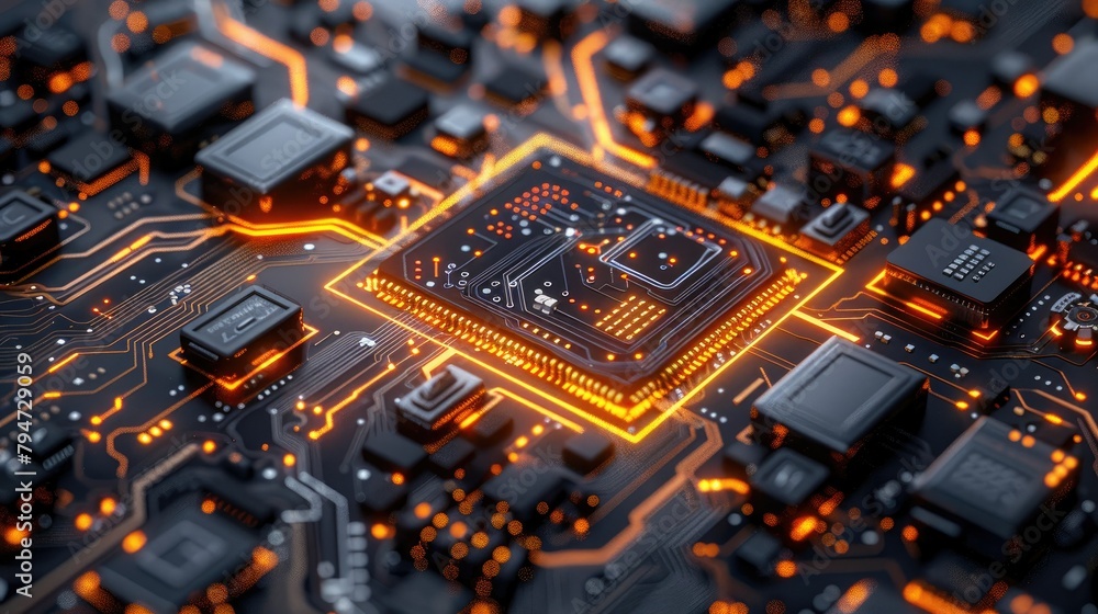 Circuit board close-up Circuit board close-up