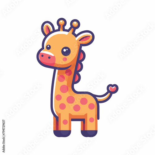 Giraffe vector illustration icon