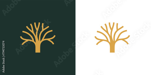 Trunk of tree logo design Inspiration