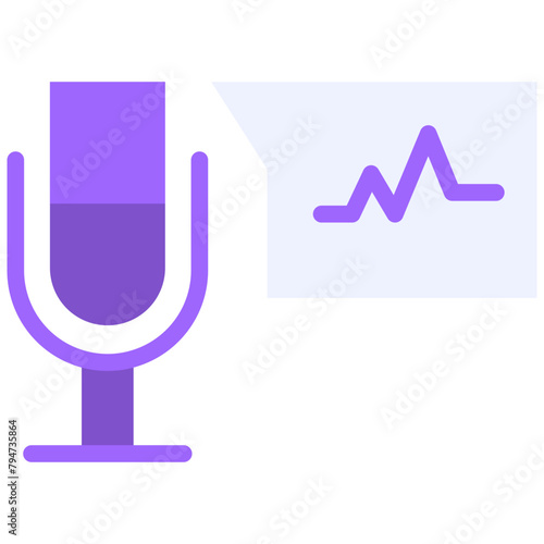 narrator flat icon