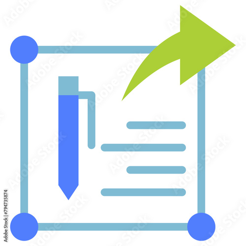 publisher flat icon