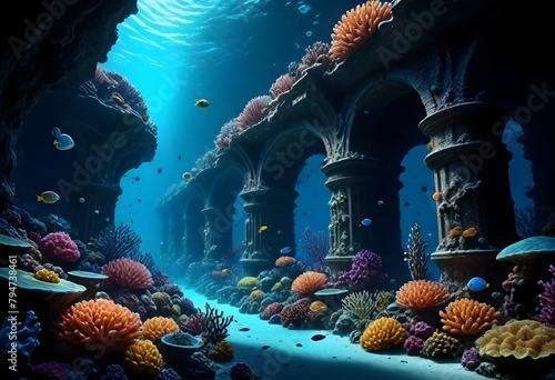 A hyperrealistic 8k underwater coral city with bio (2)