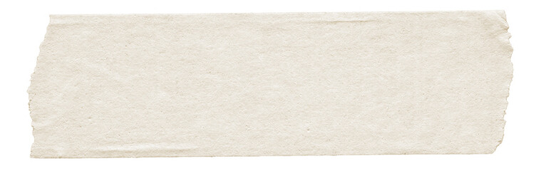 Textured White Washi Tape Strips. Scrapbooking Masking Tape Piece on Transparent Background
