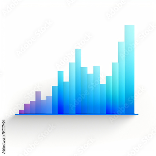 business graph with arrow