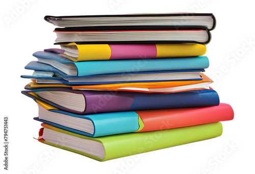 Wallpaper Mural Stack of colorful notebook Torontodigital.ca