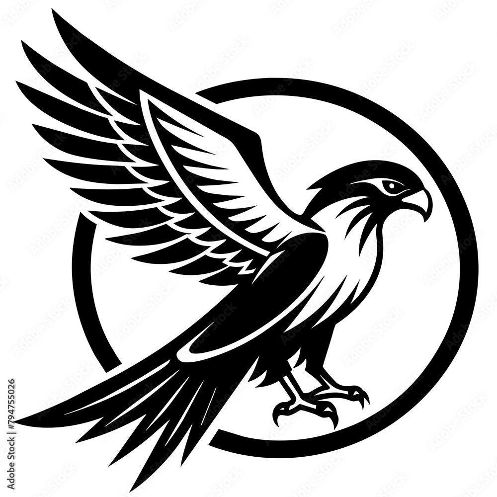 Obraz premium T-shirt Design Vector Ra-falcon-silhouette-logo - Vector - Vector art - Vector illustration - Vector design - Latest Vector - Ultimate Vector - Premium Vector - Vector pro - Premium illustration