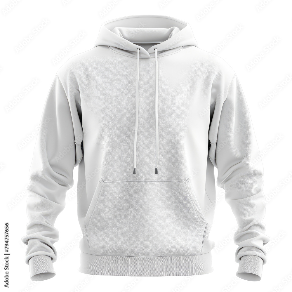 A versatile white men s hoodie with long sleeves and a hood complete with a clipping path ready for your design mockups for print This template showcases sporty apparel isolated on white bac A versatile white men s hoodie with long sleeves and a hood complete with a clipping path ready for your design mockups for print This template showcases sporty apparel isolated on white bac