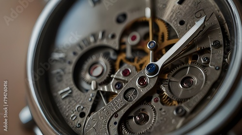 close up one watch in the elegant watchshop display.generative.ai