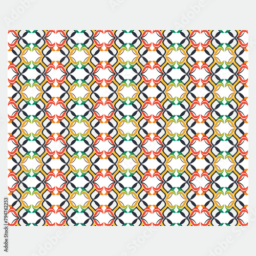 Flat design colorful geometric pattern