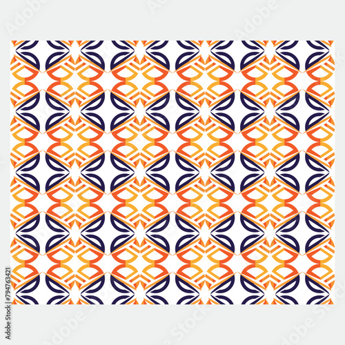 Flat design colorful geometric pattern