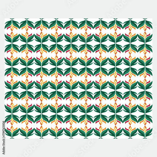Flat design colorful geometric pattern