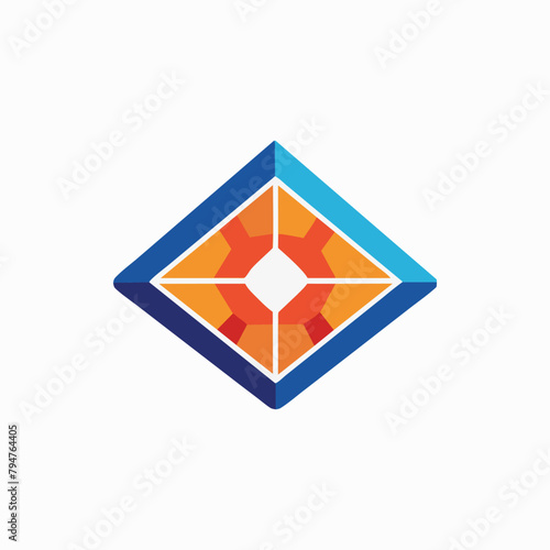 Logo corporate abstract harmony captures the essence of design combining shape and color