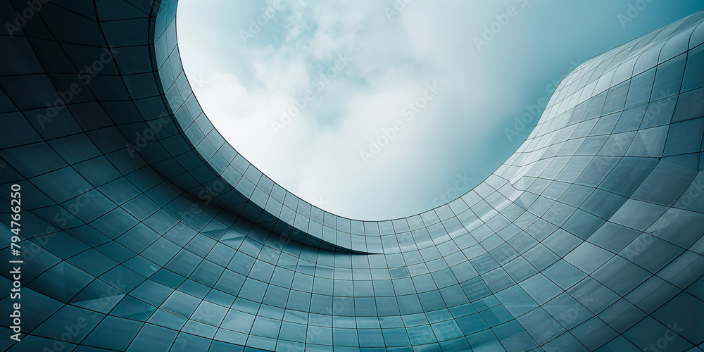 Modern architecture with abstract design. showcasing the elegance and futuristic vision of contemporary buildings