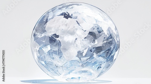 ガラス玉の地球儀6