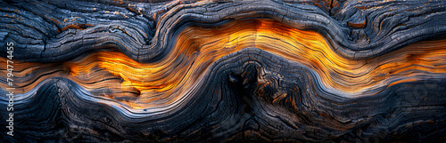 Abstract pattern of marbled textures combining natures art with the rich intricate designs of stone and wood photo