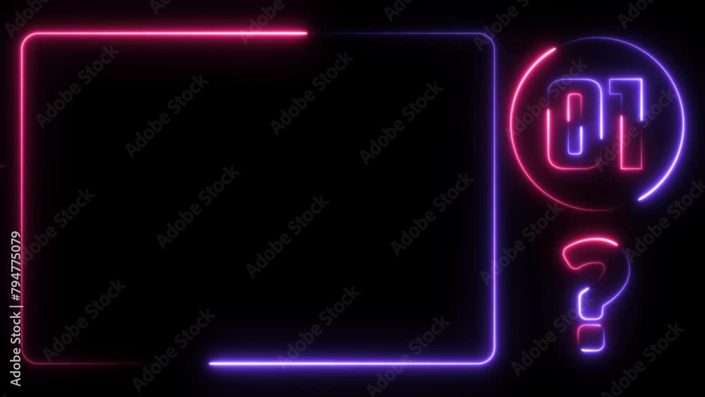 Translucent Question Animation Question Mark frame Motion Element transparent background animation ...