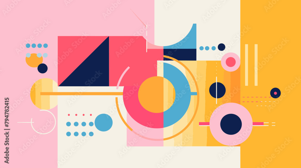 Obraz premium Concept vector illustration of presentation background.